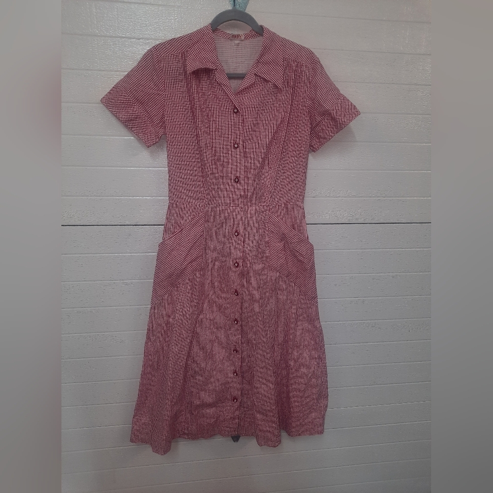 Vintage 1940's-50's Wayne Maid gingham dress